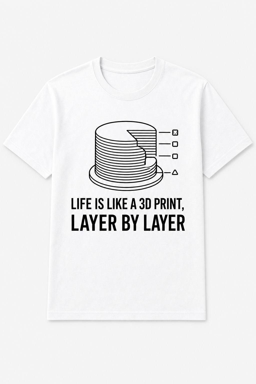 Life is Like a 3D Print, Layer By Layer