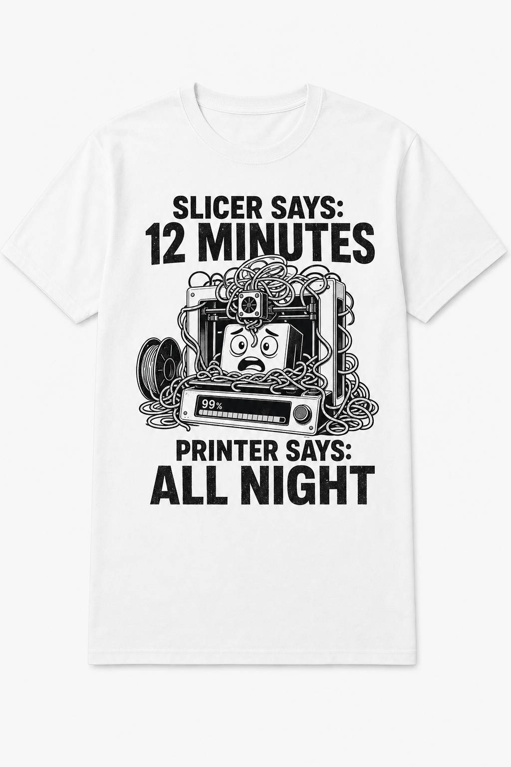 Slicer Says 12 Minutes. Printer Says All Night